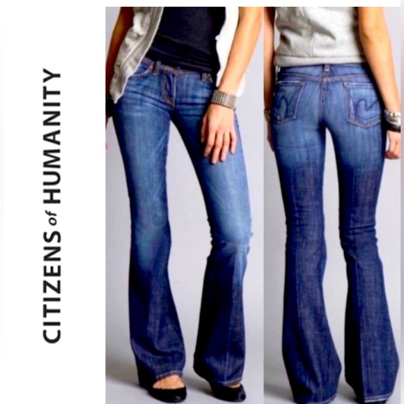 Citizens Of Humanity Denim - Citizens of Humanity Ingrid #002 Low Waist Flair Stretch Jeans - Women's Size 28